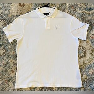 Barbour White Polo Shirt for Men | Size XXL